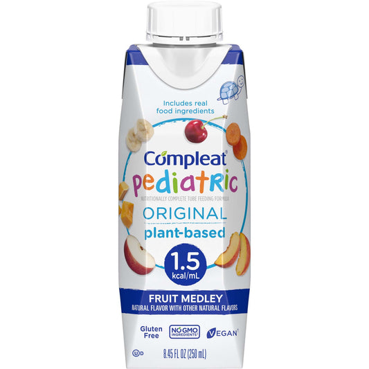 Compleat® Pediatric Original 1.5 Fruit Medley, 8.45-Ounce Reclosable Carton, 24/Cs