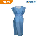 McKesson SMS Fluid Resistant Exam Gown, One Size Fits Most, 50/CS