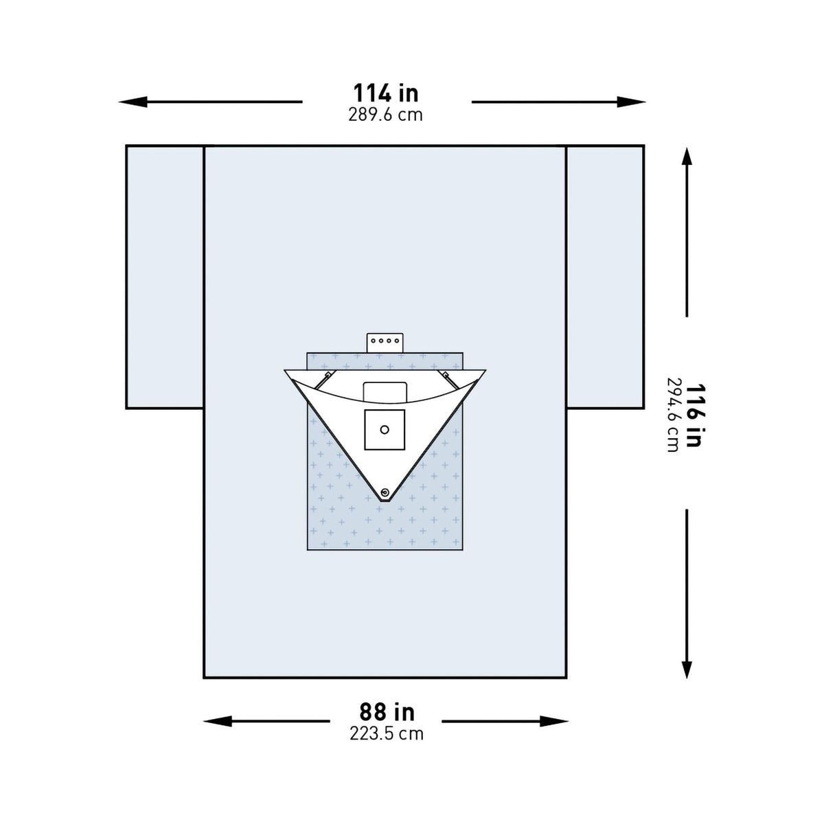 Mckesson Sterile Heavy-Duty Knee Arthroscopy Drape, 114 X 88 X 116 Inch, 1/Pk