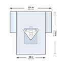 McKesson Sterile Heavy-Duty Knee Arthroscopy Drape, 114 x 88 x 116 Inch, 8/CS
