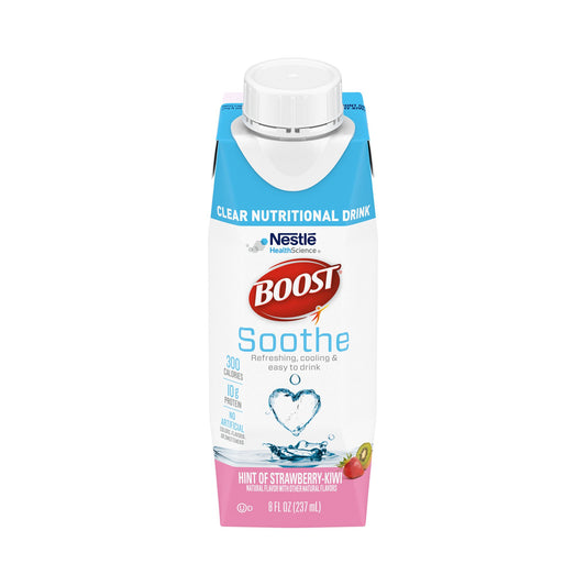Boost® Soothe Strawberry Kiwi Clear Nutritional Drink, 8-ounce Carton, 24/CS
