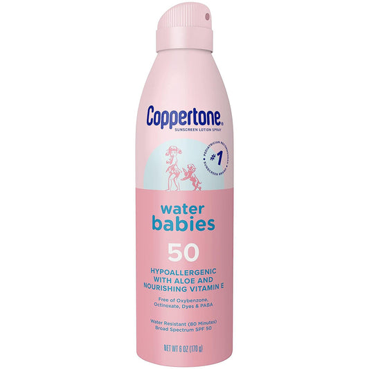 Coppertone® Water Babies Sunscreen Spray, SPF 50, 1/EA