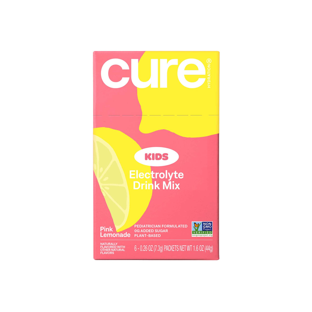 Cure® Kids Electrolyte Drink Mix, Pink Lemonade, 7.5-Gram Packet, 72/Cs