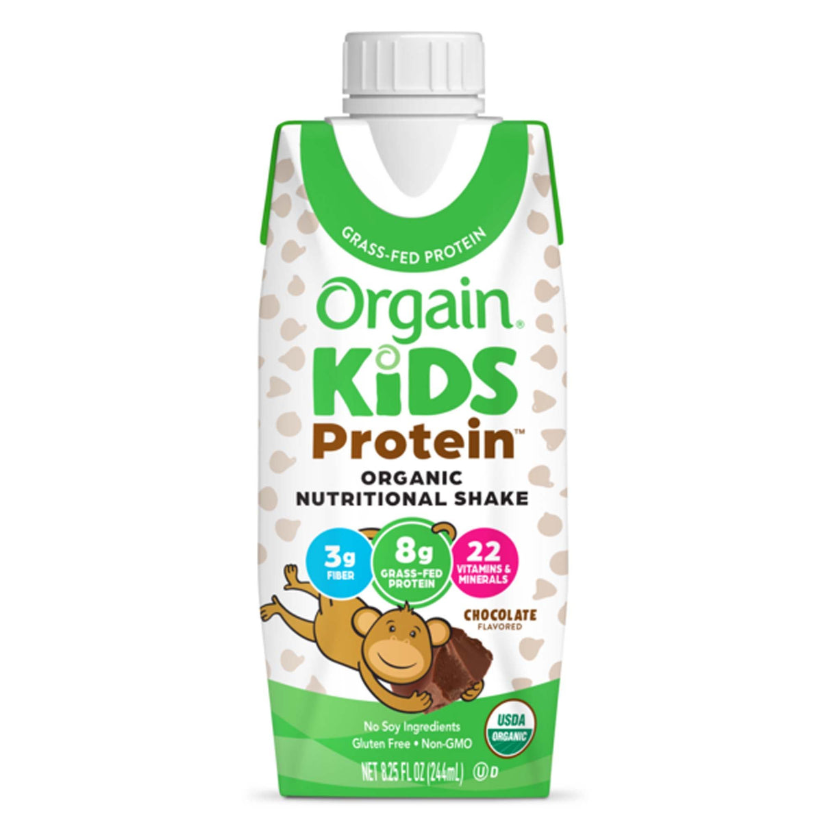 Shake, Nutrtn Organic Orgain Kids Protn Choc 224Ml (12/Cs), 12/Cs