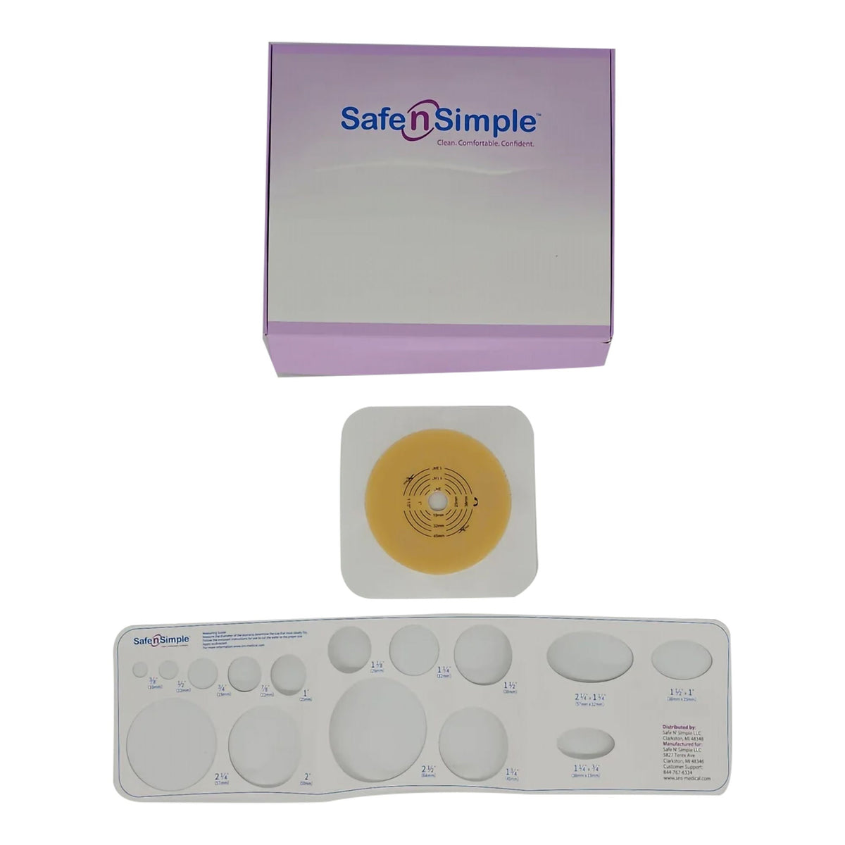 Barrier, Ostomy 2Pc Ext Tape Collar Wht 2 1/4" (5/Bx 8Bx/Cs), 5/Bx
