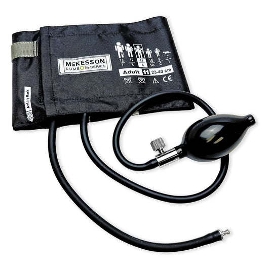Mckesson Lumeon™ Blood Pressure Bulb And Cuff, Medium Cuff, 23 – 40 Cm, Adult, 1/Bx