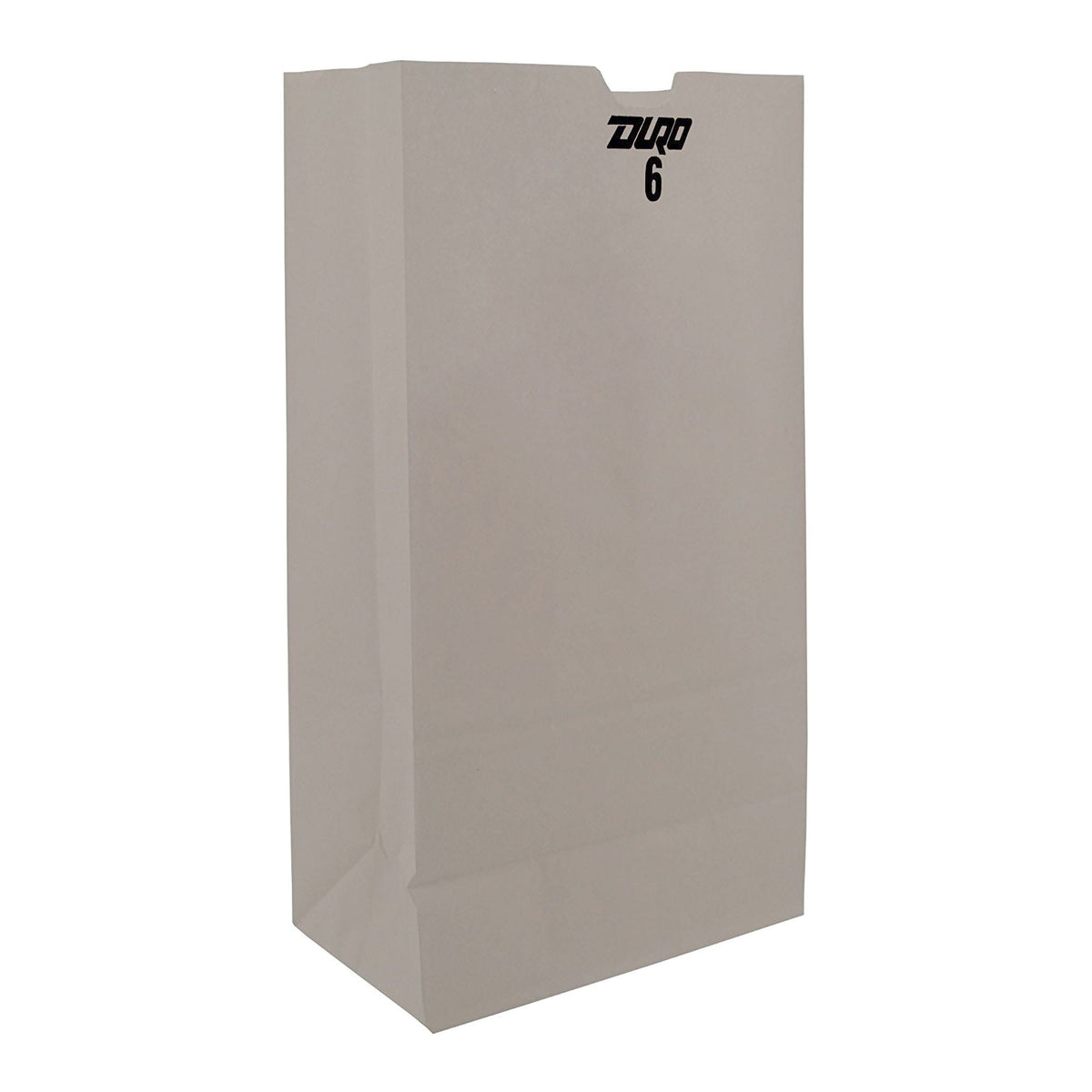 Duro® White Paper Bag, 6 x 3.63 x 11.06 Inch, 500/CS