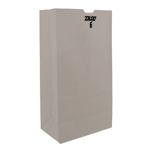 Duro® White Paper Bag, 6 x 3.63 x 11.06 Inch, 500/CS