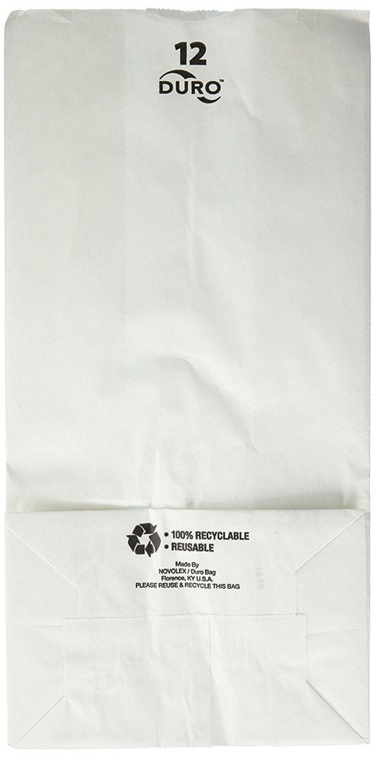 BAG, GROCERY WHT 12# (500/CS)SALFLD, 500/CS