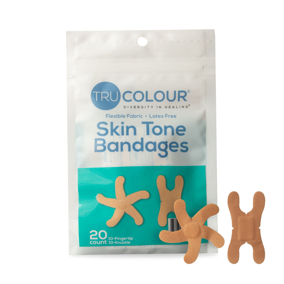 Trucolour® Beige Adhesive Strip, Knuckle / Fingertip, 1000/Cs