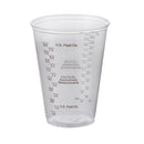 SOLO GRADUATED DRINKING CUP, ULTRA CLEAR, 10 OZ, CLEAR PLASTIC, DISPOSABLE, SOLD AS 50/SLEEVE RJ TP10DGM