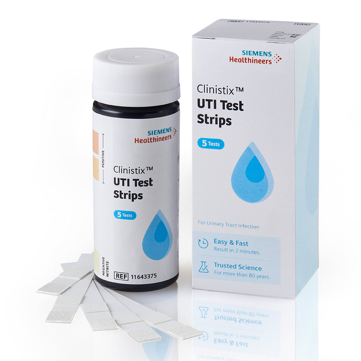 Clinistix Uti Urine Test Strips - Easy-To-Use, Fast Results, 5 Tests, 24/Cs