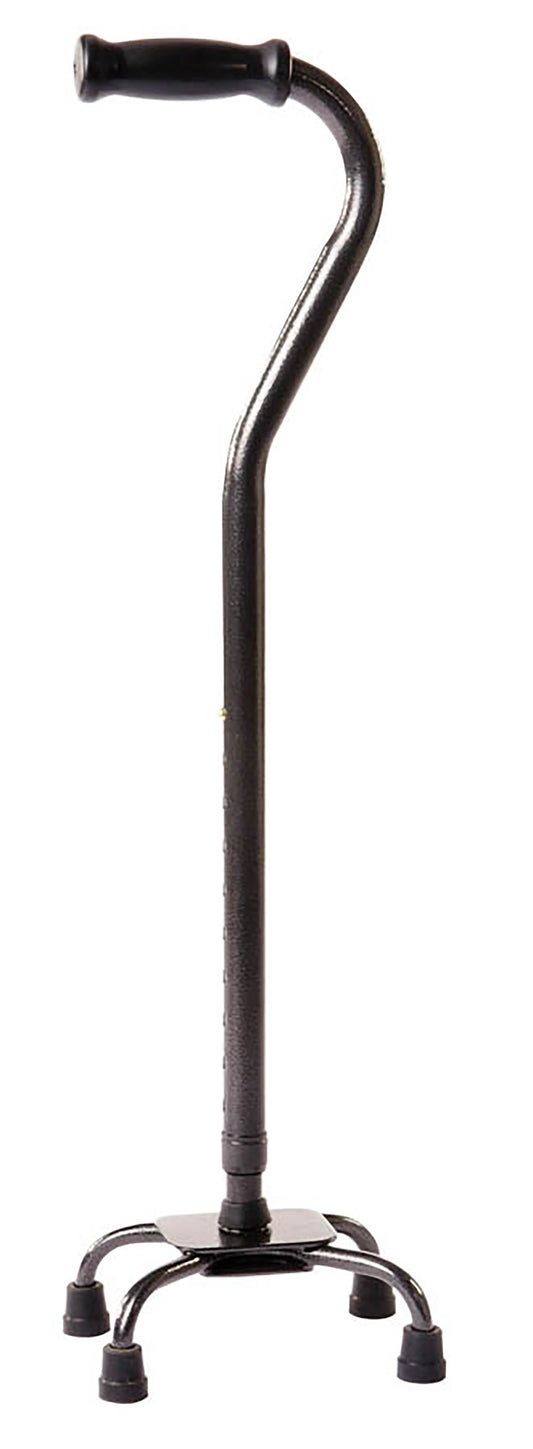 Carex® Heavy Duty Small Base Xtra Quad Cane, Black, 1/Ea