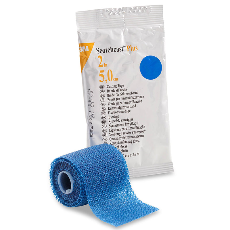 3M™ SCOTCHCAST™ PLUS BLUE CAST TAPE, 2 INCH X 4 YARD, SOLD AS 10/CASE SOLVENTUM 82002B