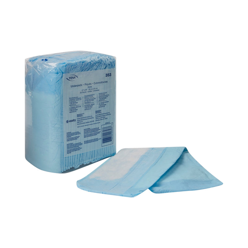 TENA® EXTRA ABSORBENT UNDERPAD, 17 X 24 INCH, SOLD AS 12/CASE ESSITY 353