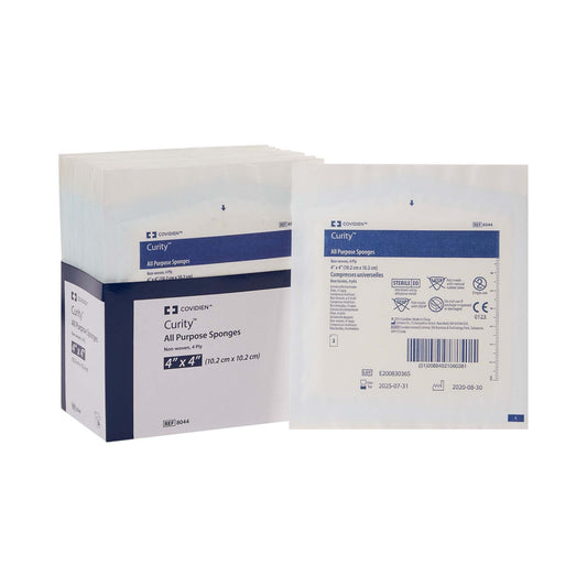 Curity™ Sterile Nonwoven Sponge, 4 X 4 Inch, 4-Ply, 600/Cs