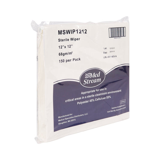 McKesson Cleanroom Low Lint Wipes, 12 x 12 Inch, 1200/CS