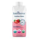 Kate Farms® Nutrition Shake, Strawberry, 11-ounce carton, 12/CS