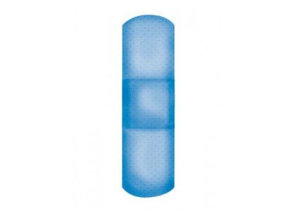 American® White Cross Blue Metal Detectable Adhesive Strip, 1 X 3 Inch, 1200/Cs