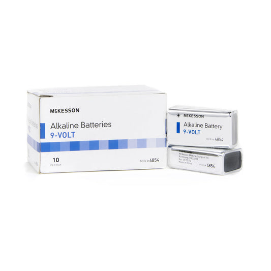 Mckesson Alkaline Battery, 9V Cell, 10/Bx