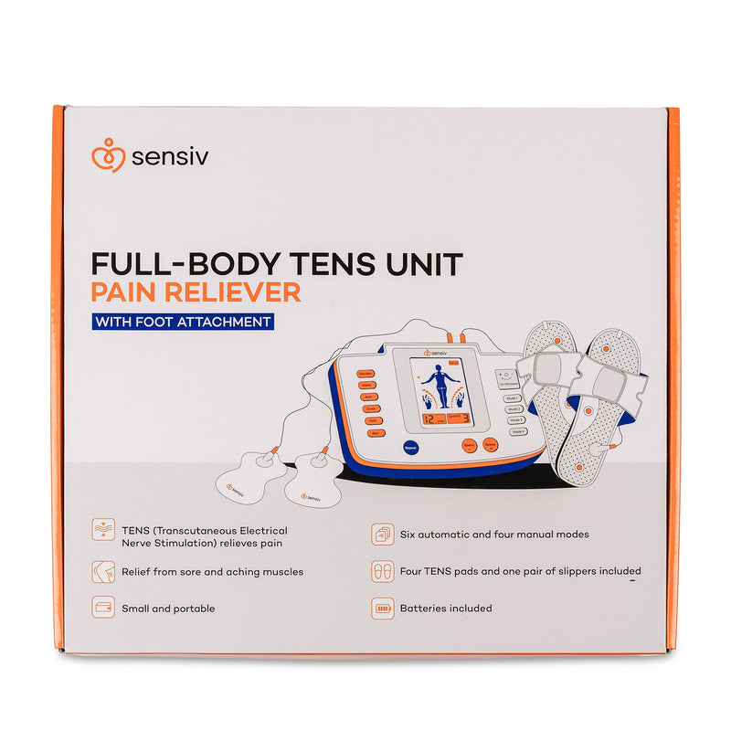 SENSIV FULL-BODY TENS PAIN RELIEF THERAPY WITH FOOT ATTACHMENT, SOLD AS 10/CASE ACUTENS SENTENSF
