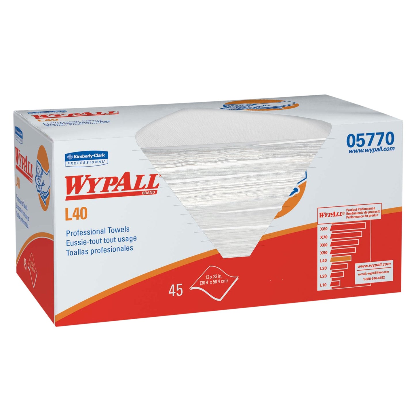 WypAll* L40 Professional Hygienic Towel 12/CASE -05770