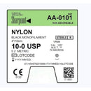 10/0 NYLON SUTURE, BLACK MONO, 4"/10CM, VRM4, 4MM 1/4 CIRCLE, 12/BX, SOLD AS BOX SURGICAL 71