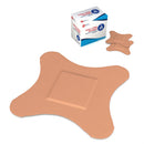DYNAREX® 4-WING TAN ADHESIVE STRIP, 3 X 3 INCH, SOLD AS 50/BOX DYNAREX 3620