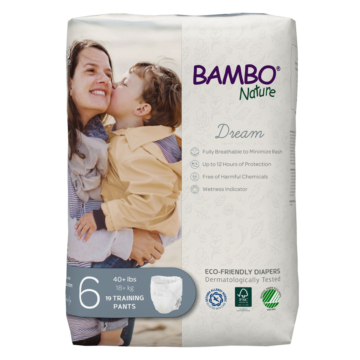 Bambo® Nature Dream Training Pants, Size 6, 19/BG