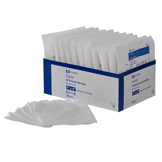 Curity™ Sterile Nonwoven Sponge, 4 X 4 Inch, Four-Ply, 160/Cs
