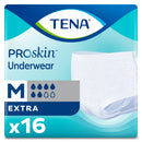 TENA® PROSKIN™ EXTRA ABSORBENT UNDERWEAR, MEDIUM, SOLD AS 64/CASE ESSITY 72232