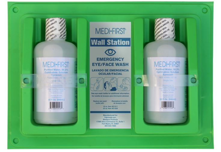 Station, Eye Wash Dbl 32Oz, 1/Ea