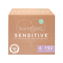 Earth & Eden Sensitive Baby Diapers, Size 4 for Babies Weighing 22 – 37 lbs., 192/CS