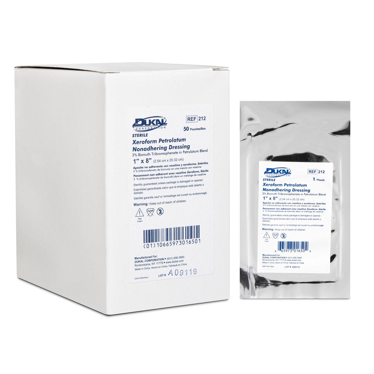 Dressing, Gauze Xeroform 1"X8"(50/Bx), 50/Bx