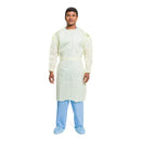 Halyard Protective Procedure Gown, Large, Yellow, 10/PK