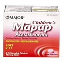 MAPAP® ACETAMINOPHEN CHILDREN'S PAIN RELIEF / FEVER REDUCER, BUBBLE GUM FLAVOR, SOLD AS 24/BOX MAJOR 00904664524