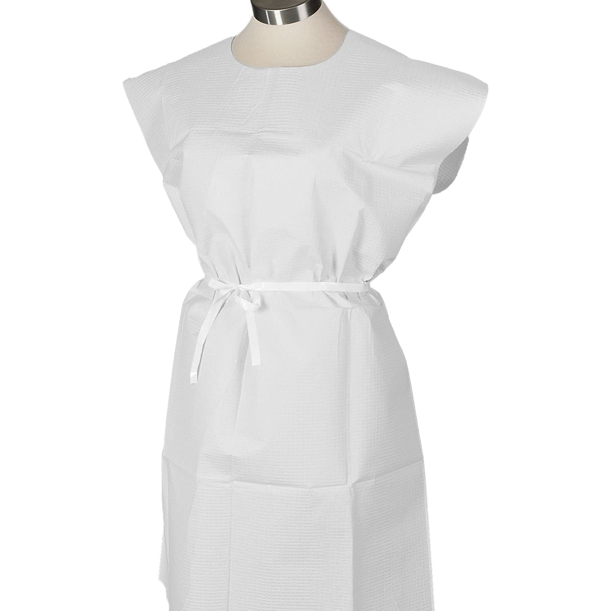 Gown, Exam T/P/T F/B Opn Wht 30X42 (50/Cs) Tidi, 50/Cs