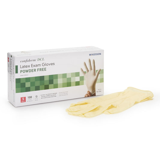 Mckesson Confiderm® Latex Exam Glove, Small, Ivory, 1000/Cs