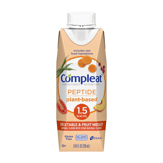 Compleat® Peptide 1.5 Cal Plant-Based Tube Feeding Formula, 8.45-ounce carton, 1/EA