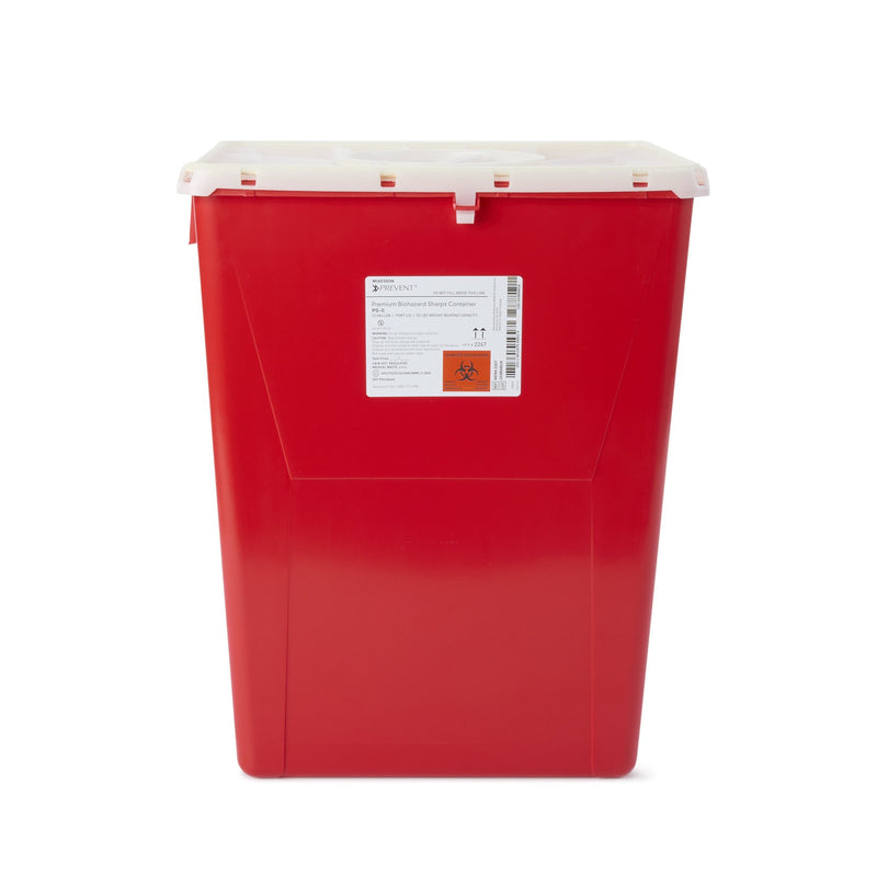 MCKESSON PREVENT® SHARPS CONTAINER, 12 GALLON, 20-4/5 X 17-3/10 X 13 INCH, SOLD AS 8/CASE MCKESSON 2267