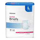 MCKESSON SUPER MODERATE ABSORBENCY INCONTINENCE BRIEFS, LARGE, SOLD AS 72/CASE MCKESSON BR30644