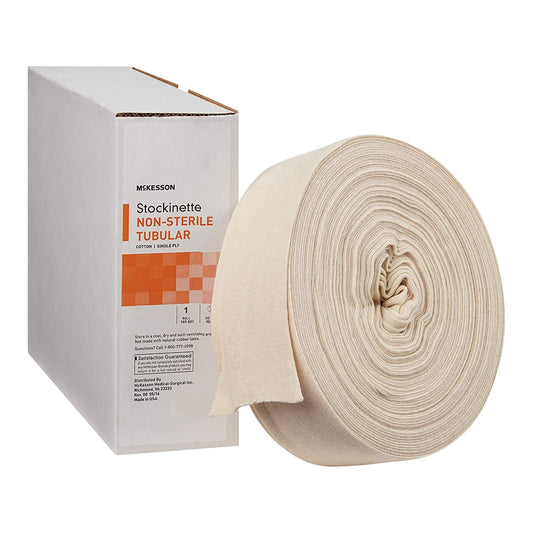 Mckesson Beige Cotton Tubular Stockinette, 8 Inch X 25 Yard, 4/Cs
