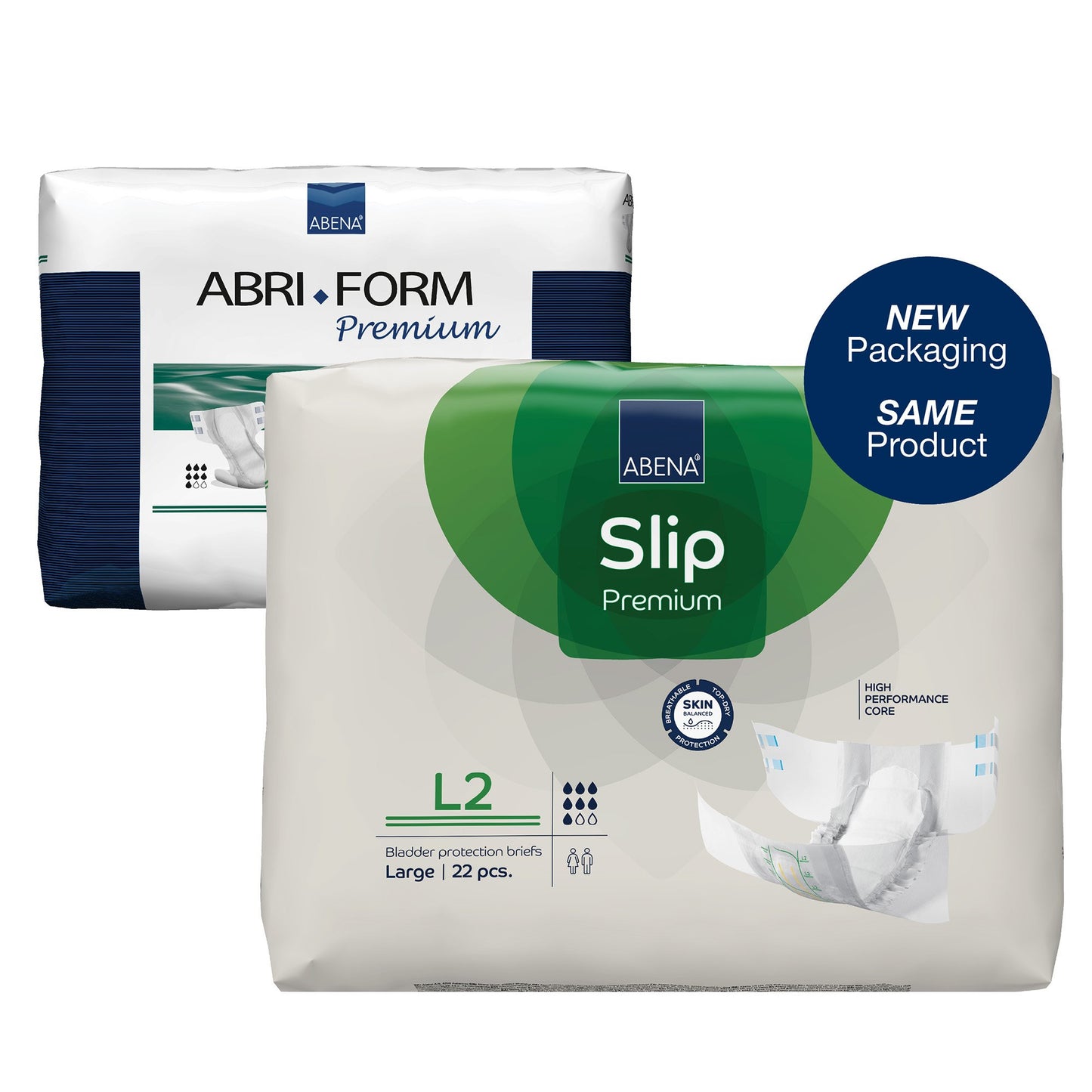 Abena Slip Premium L2 Incontinence Brief, Large 22/PACK -1000021290