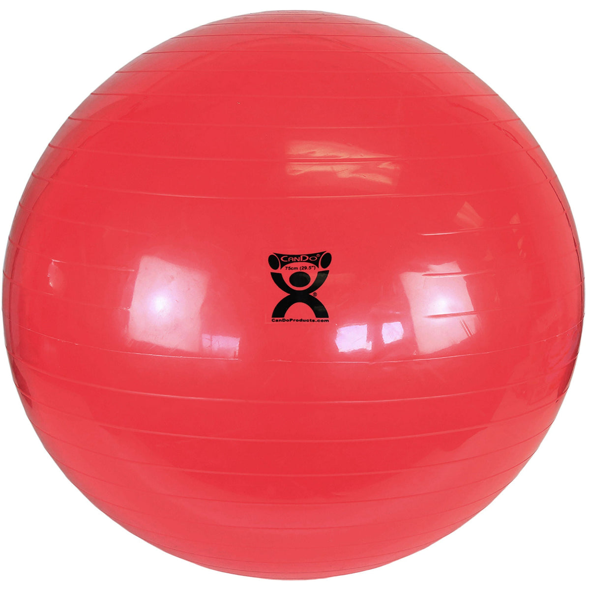 Cando® Inflatable Exercise Ball, Red, 30 Inches, 1/Ea