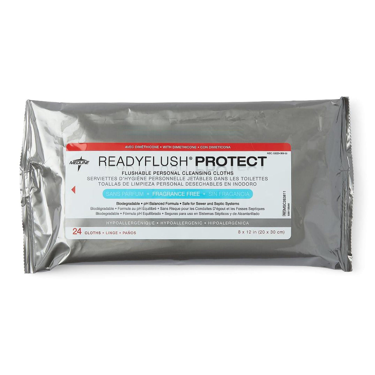 Readyflush® Protect Flushable Incontinence Care Wipe, 576/Cs