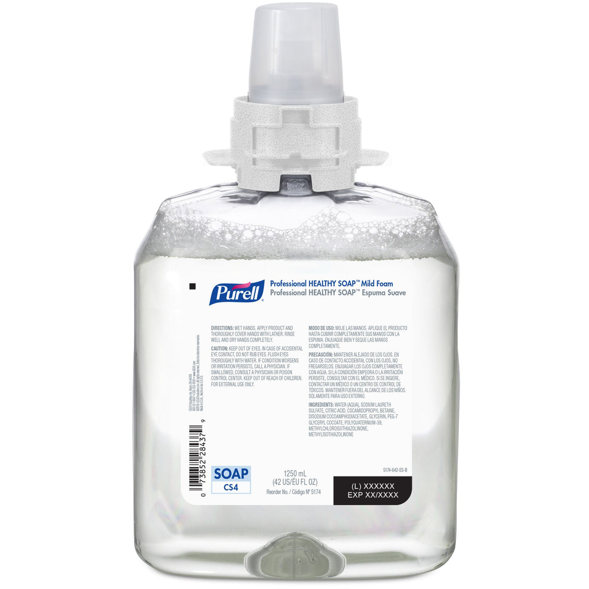 Purell® Healthy Soap® Dispenser Refill Bottle, 1,400 mL, 4/CS
