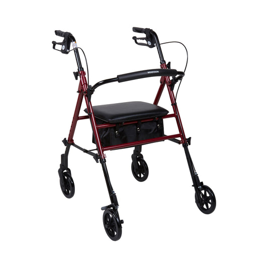 Mckesson Four-Wheel Rollator, 1/Ea