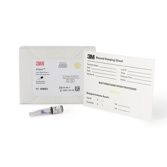 3M™ Attest™ Super Rapid Readout Sterilization BI Challenge Pack, 24/CS