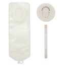 Pouchkins™ 1-Piece Transparent Colostomy Pouch, for Baseplates up to 35 x 22 mm, 15/BX