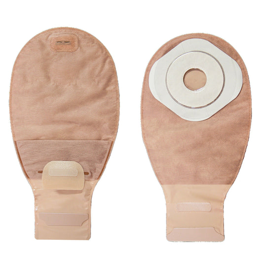 Esteem™+ One-Piece Beige Filtered Ostomy Pouch, 3/4 to 2.5 Inch Stoma, 10/BX
